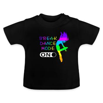 Break Dance Hip Hop Danse Rythme Cadeau Musique - T-shirt bio col rond Bébé - noir - Devant