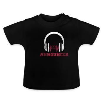 La télévision de la radio de la profession de modérateur - T-shirt bio col rond Bébé - noir - Devant