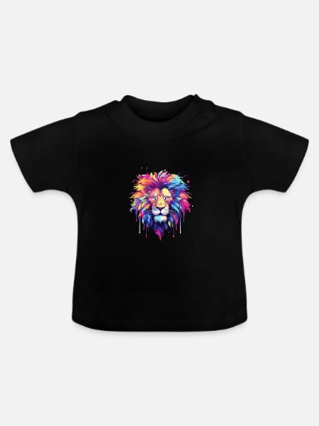 King Leon - Baby Bio-T-Shirt mit Rundhals - Schwarz