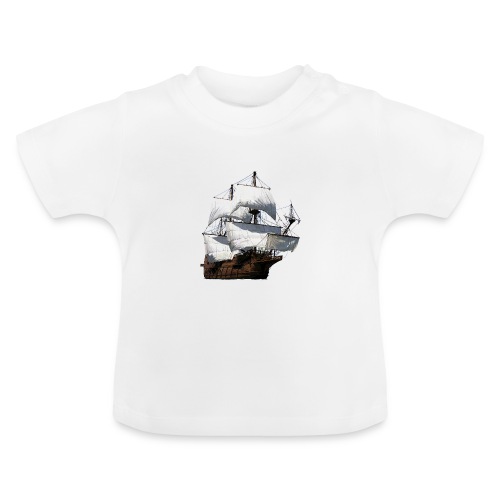 Segelschiff - Baby Bio-T-Shirt mit Rundhals