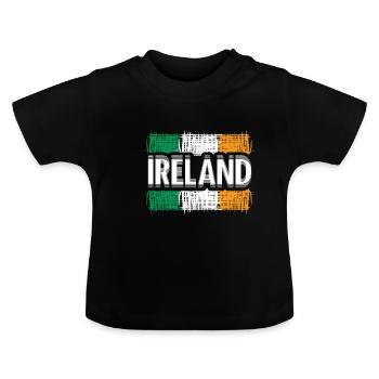 Ierse goblins - Baby biologisch T-shirt met ronde hals - zwart - Voor