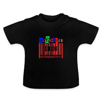 Worthless Punk Anti Capitalism - Baby Organic T-Shirt with Round Neck - black - Front