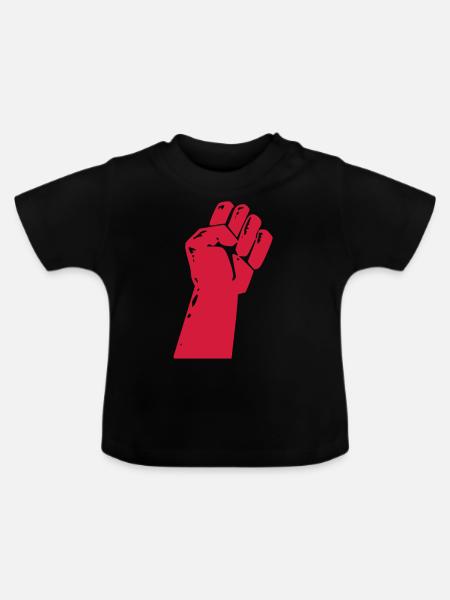 Revolution! (V) - Baby Bio-T-Shirt mit Rundhals - Schwarz