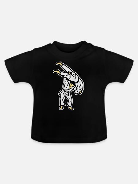 kata_guruma0 - Baby Bio-T-Shirt mit Rundhals - Schwarz