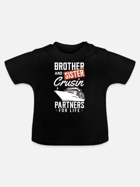 Kreuzfahrt - Baby Bio-T-Shirt mit Rundhals - Schwarz