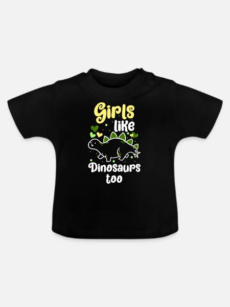 T-Rex Saurier Archäologie - Baby Bio-T-Shirt mit Rundhals - Schwarz