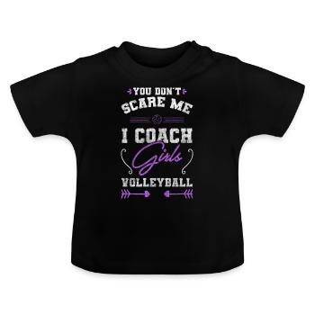 L’équipe de volleyball remporte le volleyball de plage - T-shirt bio col rond Bébé - noir - Devant