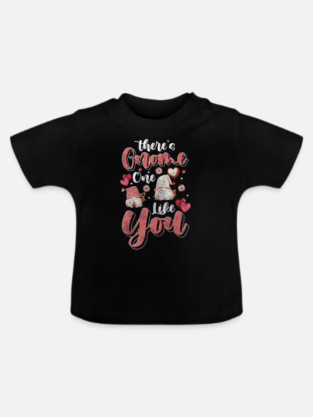 Wichtel Gartenzwerg Weihnachten Winzig - Baby Bio-T-Shirt mit Rundhals - Schwarz