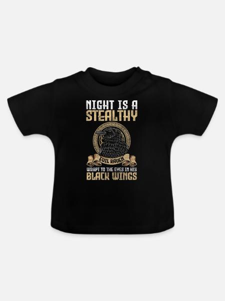 Rabe Hexerei - Baby Bio-T-Shirt mit Rundhals - Schwarz