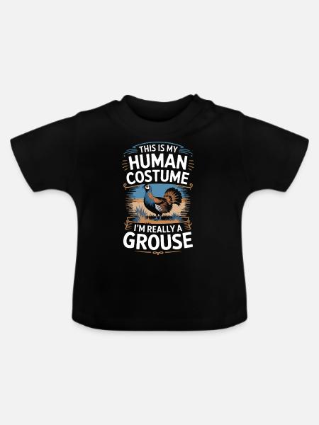 Auerhahn - Baby Bio-T-Shirt mit Rundhals - Schwarz