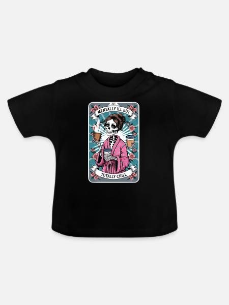 Tarotkarte - Baby Bio-T-Shirt mit Rundhals - Schwarz