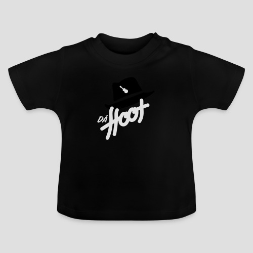 daeHoot_Shirt_Logo2_2c - Baby Bio-T-Shirt mit Rundhals