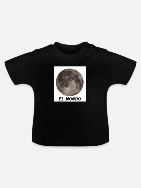 El Mondo - Baby Bio-T-Shirt mit Rundhals - Schwarz