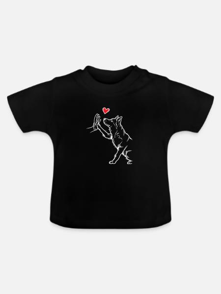 Husky - Baby Bio-T-Shirt mit Rundhals - Schwarz