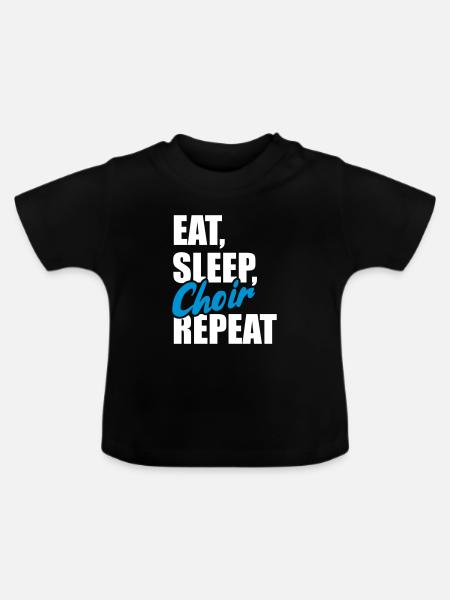 Chor - Baby Bio-T-Shirt mit Rundhals - Schwarz