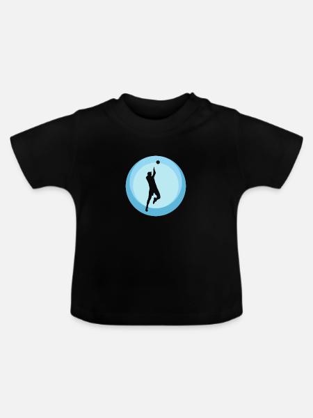 Baggern Beachen - Baby Bio-T-Shirt mit Rundhals - Schwarz