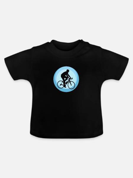 Bicycle Fahrradfahren - Baby Bio-T-Shirt mit Rundhals - Schwarz