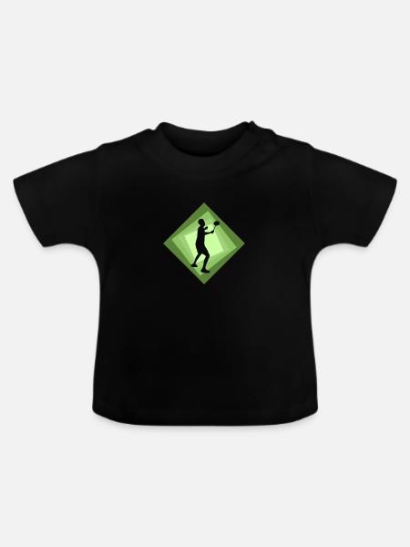 Double Drop - Baby Bio-T-Shirt mit Rundhals - Schwarz