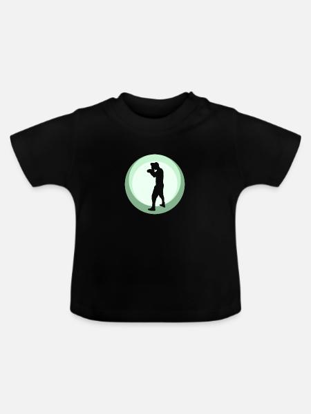 Boxen Uppercut - Baby Bio-T-Shirt mit Rundhals - Schwarz