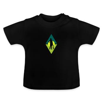 Planche à roulettes Planche à roulettes Planche à roulettes - T-shirt bio col rond Bébé - noir - Devant