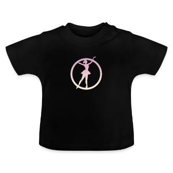 Ballerine, Danseuse de ballet, Danseuse de ballet - T-shirt bio col rond Bébé - noir - Devant