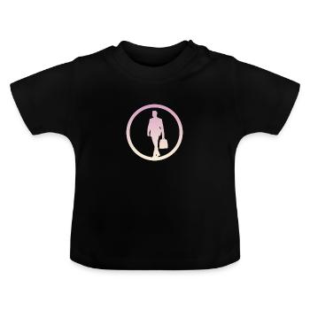 Banking Wall Street Wall Street - Baby Organic T-Shirt with Round Neck - black - Front