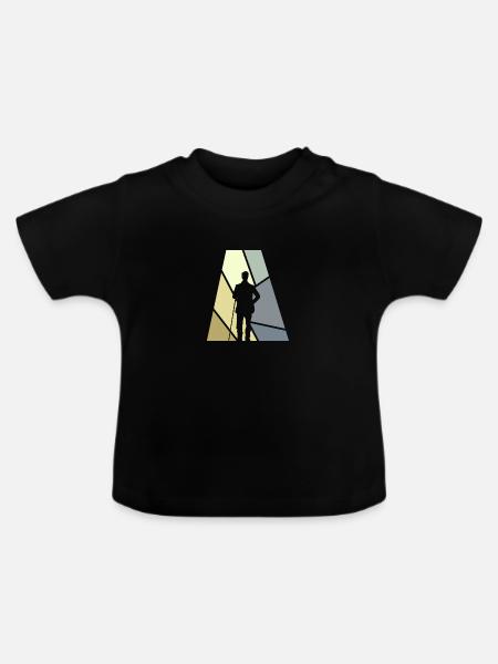 Billard Billardkugel Billard - Baby Bio-T-Shirt mit Rundhals - Schwarz