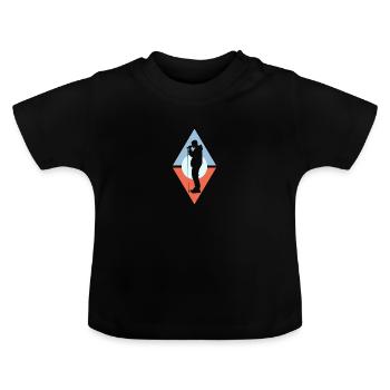 Beatbox DJ Djing - Baby Bio-T-Shirt mit Rundhals - Schwarz - Vorne