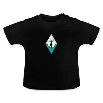 Danseuse de ballet Danseuse de ballet - T-shirt bio col rond Bébé - noir - Devant