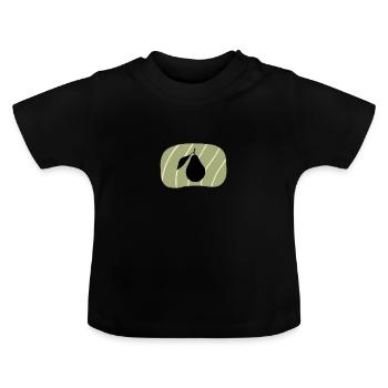 Breakfast Avocado Breakfast - Baby Organic T-Shirt with Round Neck - black - Front