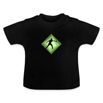Tischtennis Tischtennisball Table Tennis - Baby Bio-T-Shirt mit Rundhals - Schwarz - Vorne