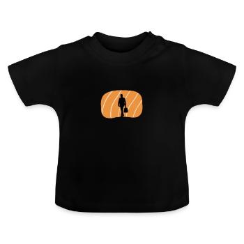 Banque Banquier de la Bourse - T-shirt bio col rond Bébé - noir - Devant
