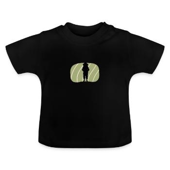 Abeilles abeilles Nid d’abeille - T-shirt bio col rond Bébé - noir - Devant