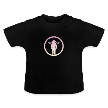Bienen Biene Nektar - Baby Bio-T-Shirt mit Rundhals - Schwarz - Vorne