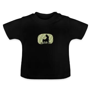 Bienen Beekeeping Nektar - Baby Bio-T-Shirt mit Rundhals - Schwarz - Vorne