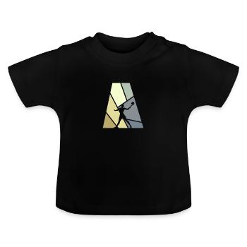 Tennis de plage Tennis de plage Tennis de plage - T-shirt bio col rond Bébé - noir - Devant