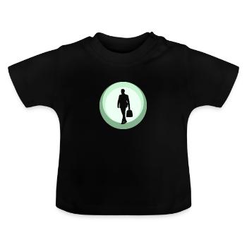 Banking Bänker Wallstreet - Baby Bio-T-Shirt mit Rundhals - Schwarz - Vorne