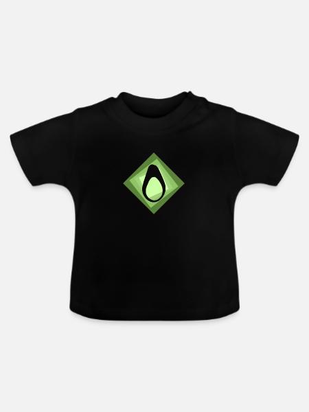 Avocado Toast Avocado - Baby Bio-T-Shirt mit Rundhals - Schwarz