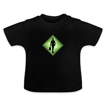 Bänker Banken Wallstreet - Baby Bio-T-Shirt mit Rundhals - Schwarz - Vorne