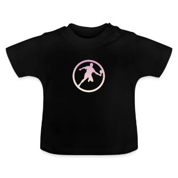 Raquette de pickleball Raquette de pickleball - T-shirt bio col rond Bébé - noir - Devant