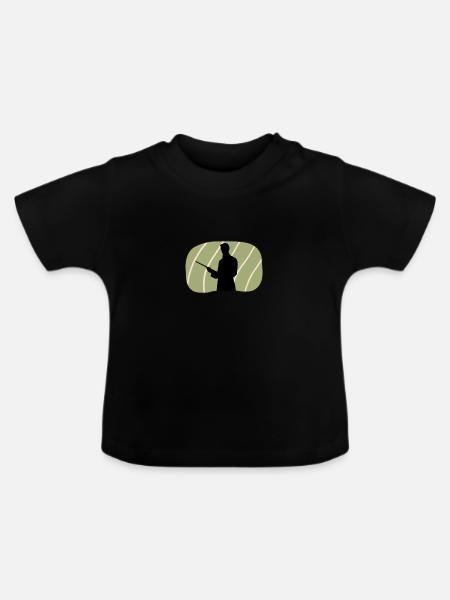 Billardspielerin Billard Billardkugel - Baby Bio-T-Shirt mit Rundhals - Schwarz