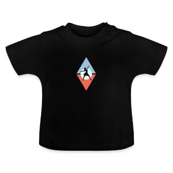 Ballett Schwanensee Balletttänzerin - Baby Bio-T-Shirt mit Rundhals - Schwarz - Vorne