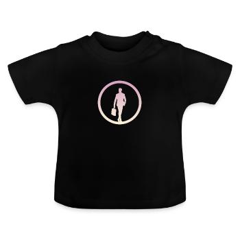 Banking Börse Businessman - Baby Bio-T-Shirt mit Rundhals - Schwarz - Vorne