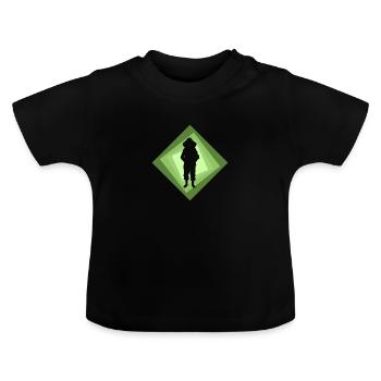 Imker Wabe Imker - Baby Bio-T-Shirt mit Rundhals - Schwarz - Vorne