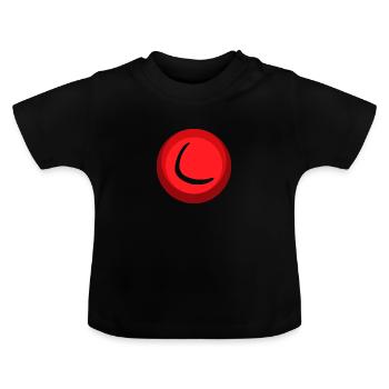 Boomerang Lancer Bâton Lancer - T-shirt bio col rond Bébé - noir - Devant