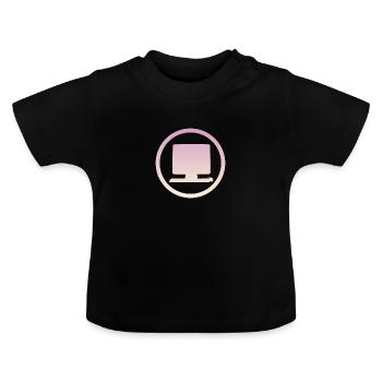 Computer Online Gamer - Baby Bio-T-Shirt mit Rundhals - Schwarz - Vorne