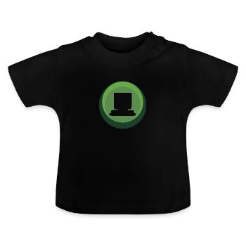 Computer Informatics Nerd - Baby Organic T-Shirt with Round Neck - black - Front
