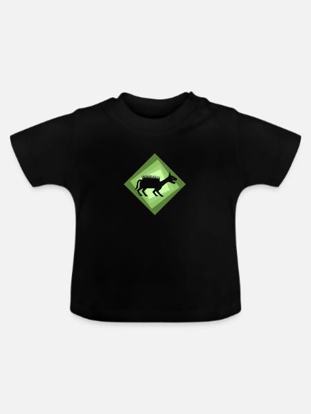 Fabelwesen Märchen Mythisch - Baby Bio-T-Shirt mit Rundhals - Schwarz