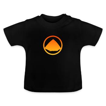 Camper Zelte Zelten - Baby Bio-T-Shirt mit Rundhals - Schwarz - Vorne