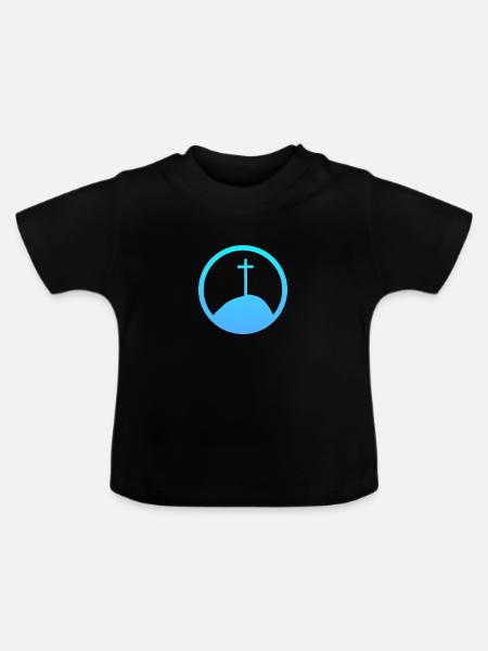 Bible Verse Church Bible - Baby Organic T-Shirt with Round Neck - black